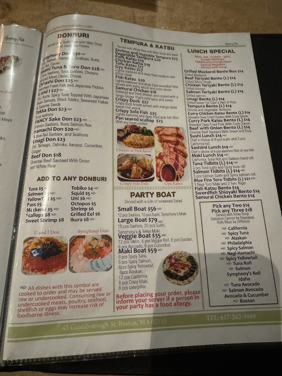 Symphony Sushi Menu - Image 5