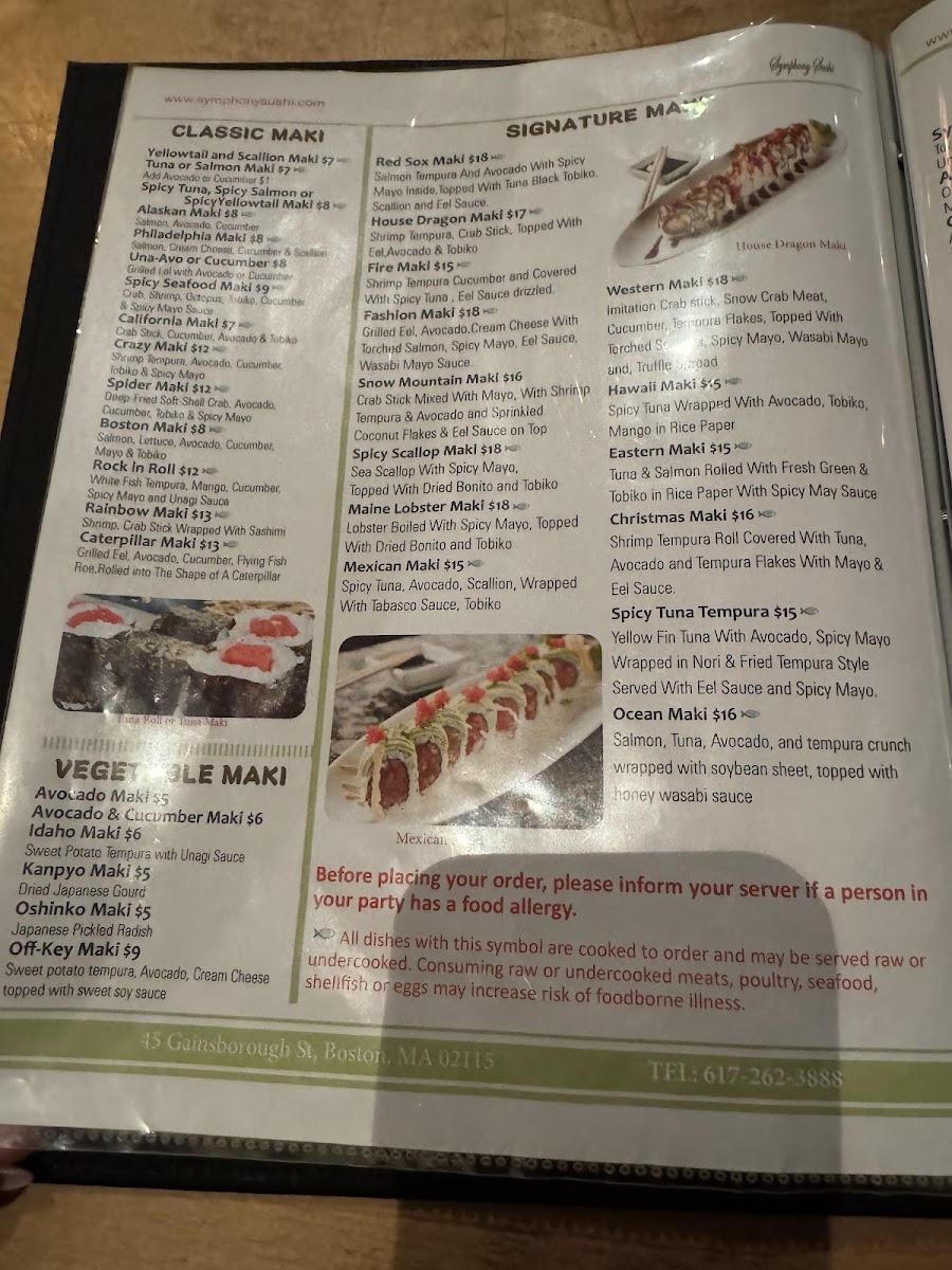 Symphony Sushi Menu - Image 6